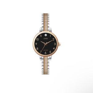 Jones New York two tone adjustable stretchy watch